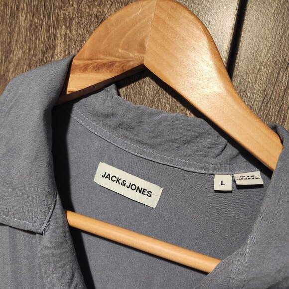 Jack & Jones blue short sleeve summer shirt - Picture 2 of 5